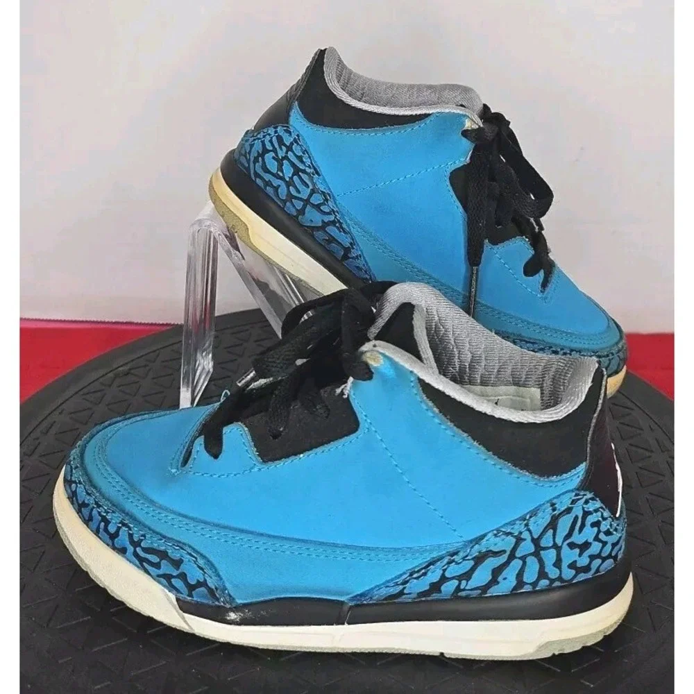 Air Jordan 3 Retro Powder Blue Toddler‎ Size 10C 2013 832033-408 Boys Girls